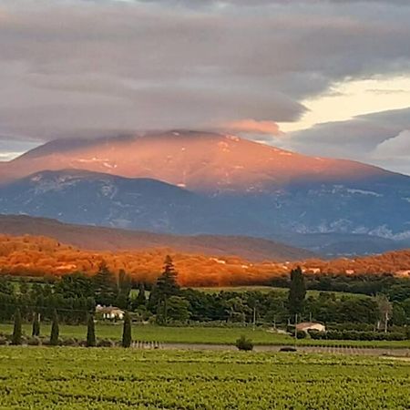 Le clos des pins, vue mont Ventoux Roaix Extérieur photo