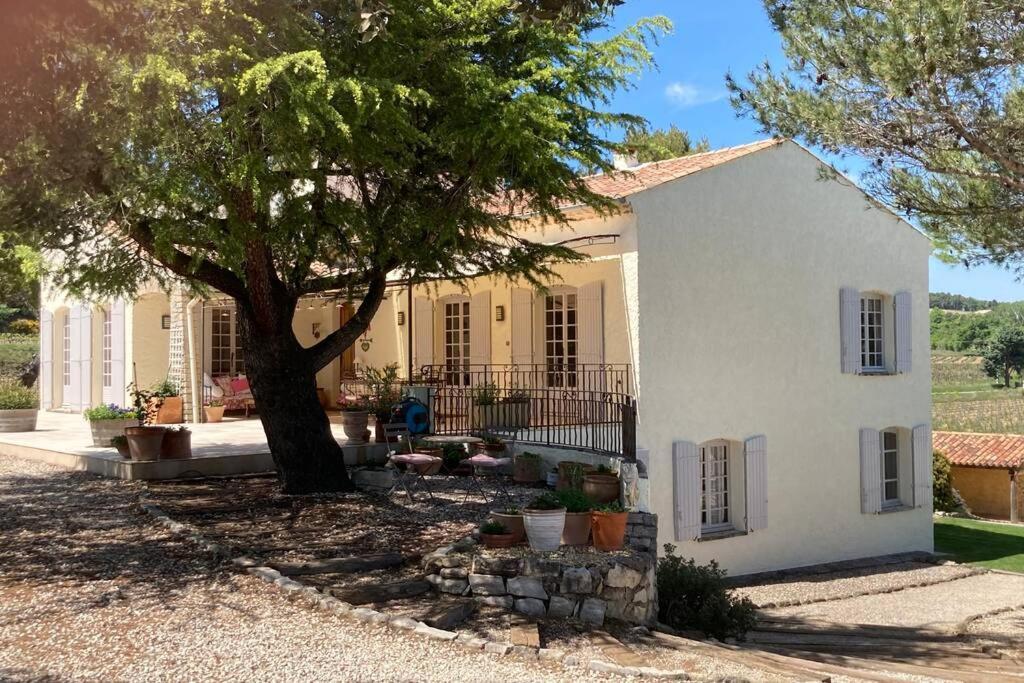 Le clos des pins, vue mont Ventoux Roaix Extérieur photo